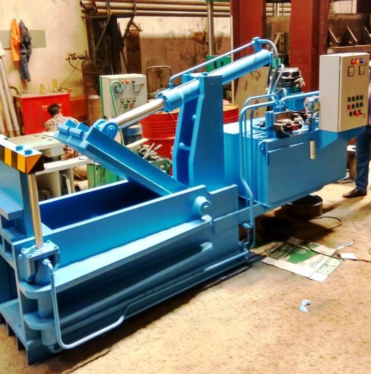 Double Action Hydraulic Scrap Baling Press