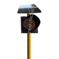 LED Solar Amber Traffic Flasher