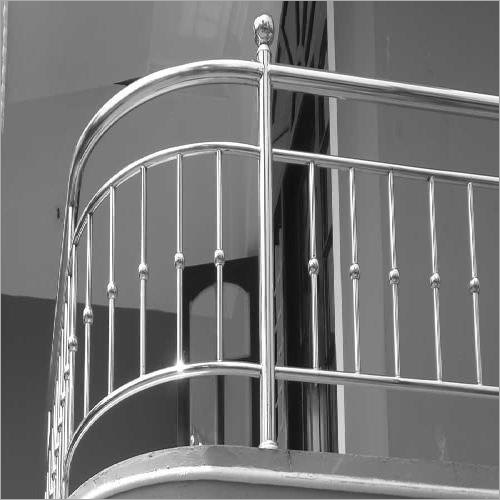 Silver Stainless Steel Balcony Railing