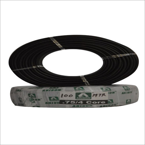 Black 4 Core 0.75 Sq.Mm Pvc Insulated Wire