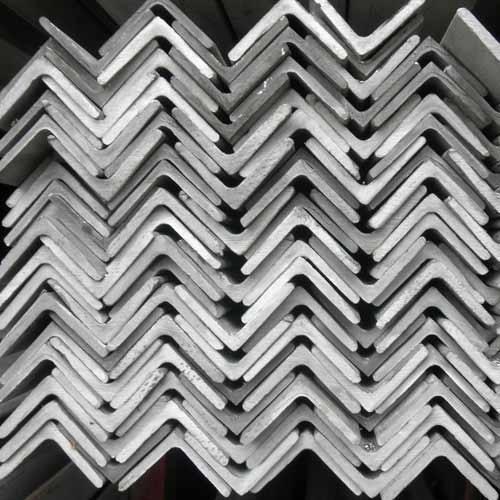 SS 304 Angle - Stainless Steel, Brushed Finish, Grade SS 202 Sheet | Durable and Corrosion-Resistant for Versatile Applications