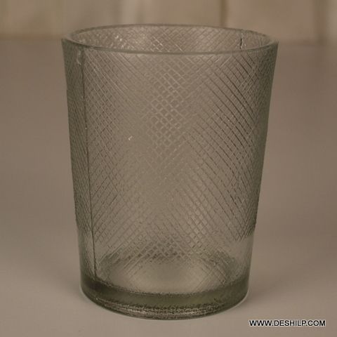 Cutting Glass T-Light Candle Votive