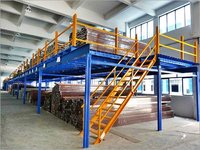 Slotted Angle Mezzanine Floor - Steel, 20x25 Ft, Max Height 15 Ft | 500 Kg/sq M Storage Capacity, Waterproof, Corrosion Proof, Easy Installation