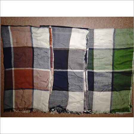 Viscose Mens Block Check Stoles