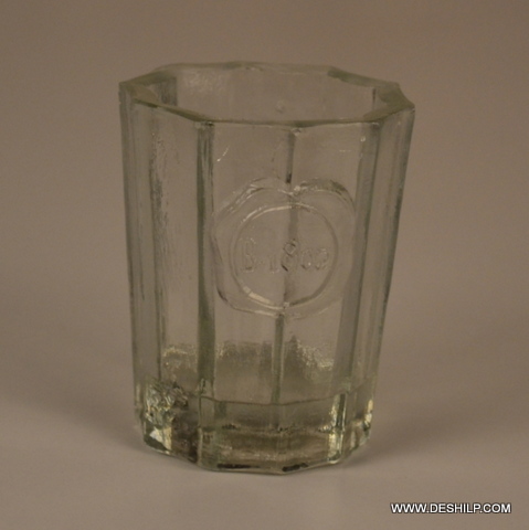white Small Glass T Light Candle Holder