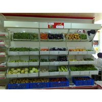 Steel Vegetable Display Unit