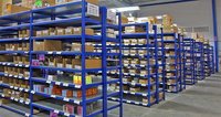 Metal Display Racks - Heavy Duty, Blue Powder Coated Finish | Different Sizes Available, High Load Capacity For Commercial And Industrial Use