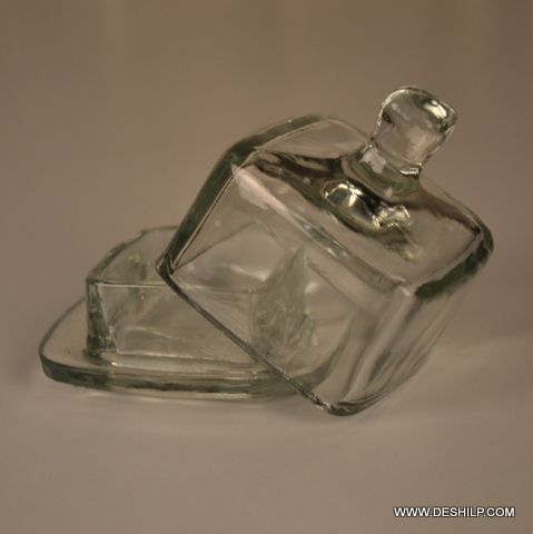 Clear Glass Jar With Glass Lid