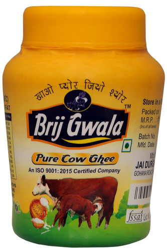 Brij Gwala Pure Desi Cow Ghee 1Ltr jar