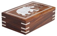 Wooden Rectangular Trinket Box