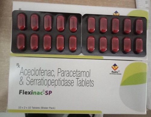 Aceclofenac 100 Mg & Paracetamol 325 Mg & Serratiopeptidase 15 Mg General Medicines