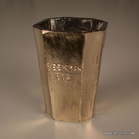 Small Silver T Light Candle Holder