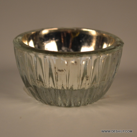 Tough glass Small T Light Candle Holder
