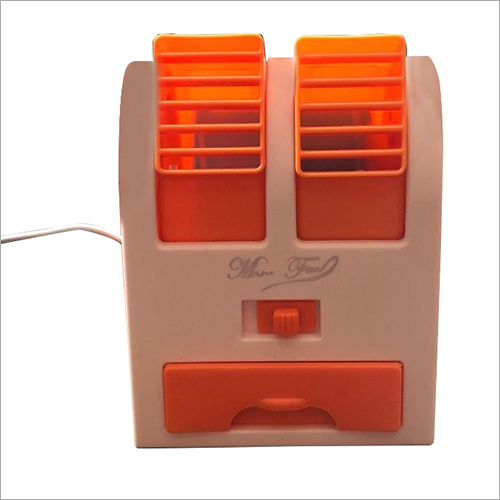 Solar Mini Cooler - Plastic Custom Size | Orange and White Manual Switch Compact Design 50 Hz Domestic Usage Solar Powered