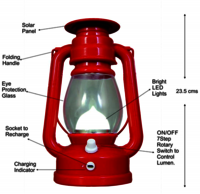 Red Solar Hanging Lantern