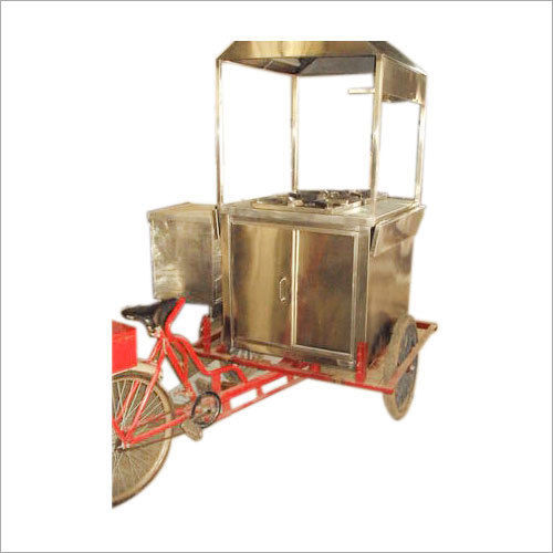 Biryani Food Trolley Rickshaw - Material: Stainless Steel