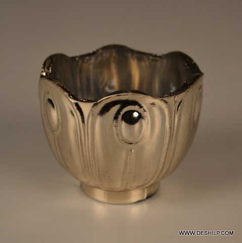 Iron & Glass Small T Light Candle Holder