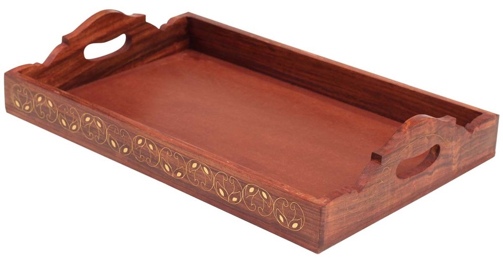 Traditional Wooden Serving Tray