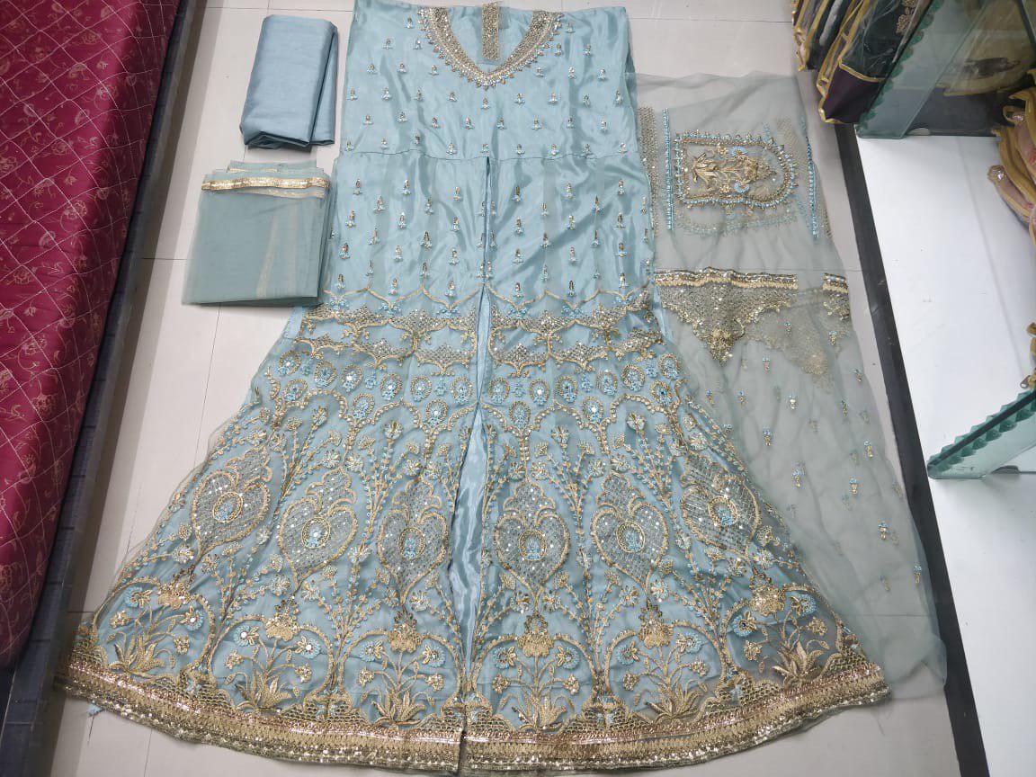 Net Embroidery Work Dupatta Online Salwar Suits
