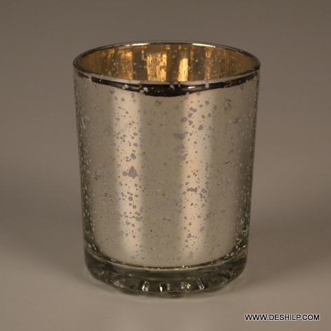 Silver Small T Light Candle Holder