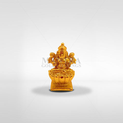 Gold Plated Lotus Lakshmi Statue Gold Plated Lotus Lakshmi Statue