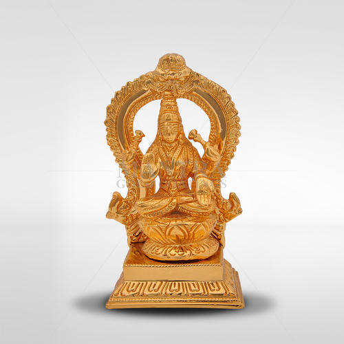 Lakshmi With Arch Gold Plated Statue