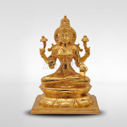 Bronze Lakshmi on Lotus Base