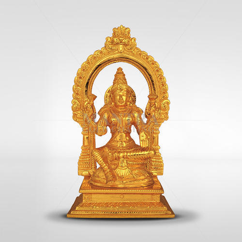 Gold Plated Lakshmi With Base