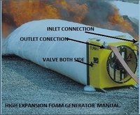 Foam Generator High Expansion - Frp Body, 56 Kg, Yellow | By-pass Valve Control, Inbuilt Foam Inductor, Lightweight & Portable