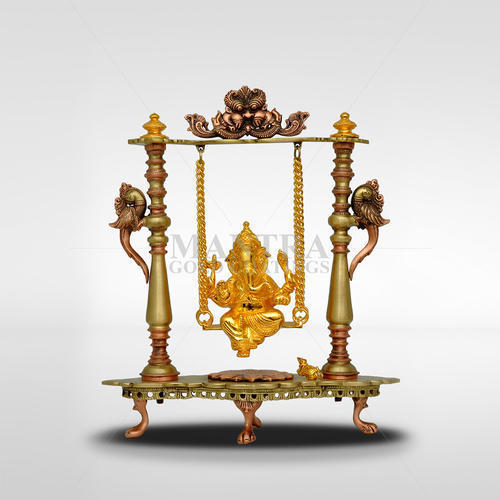 Brass Jhula Ganesha