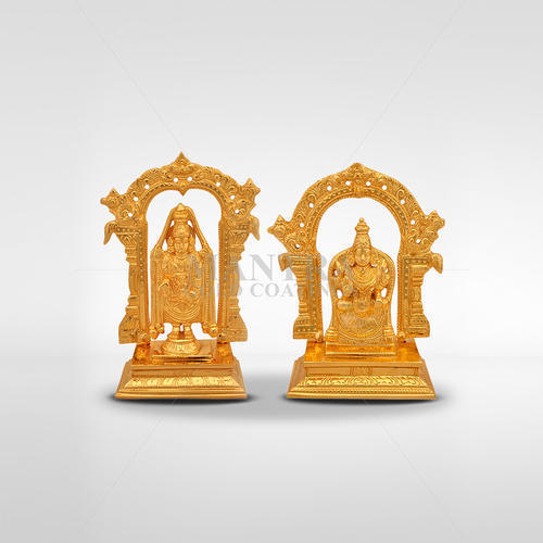 Gold Plated Tirupathi Venkatachalapathy with Thayar Gold Plated Tirupathi Venkatachalapathy with Thayar