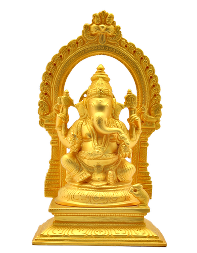 Ganesha with Arch Matt Gold
