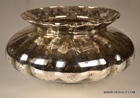 Silver Glass Candle Votive for birthday gifts