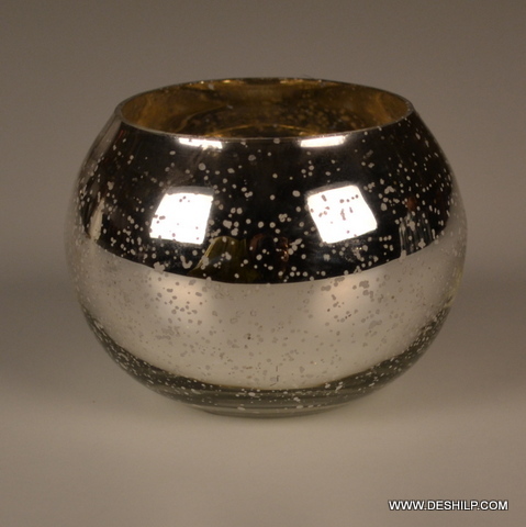 LuxeShine Silver Tealight Stand
