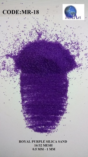 16/24 mesh Royal Purple color Silica Sand water proof color coating