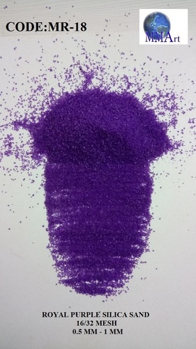 16 mesh Royal Purple Silica Sand non removel color Price Per Ton