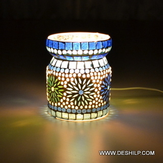 Multicolor Small Mosaic Table Lamp