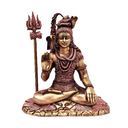 15 Inch Brass Shiva Statue