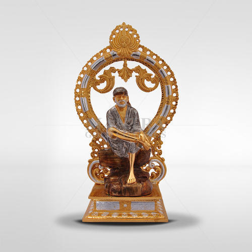 Gold Plated Sai Baba Statue
