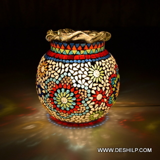 Jar type Mosaic Handmade Glass Wall Hanging