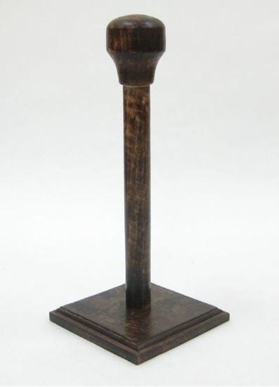 Helmet Stand Wooden Assorted Color Black & Brown