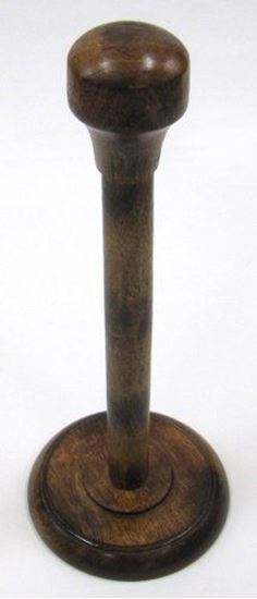 Antique Stained Helmet Stand