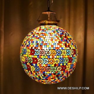 Big Glass Round Wall Hanging