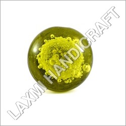 Green Bubble Glass Cabinet Knob