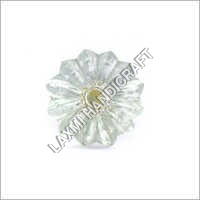 Available In Multicolor Flower Shape Glass Cabinet Knob