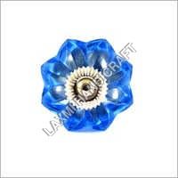 Flower Blue Glass Cabinet Knob Exporter Manufacturer Price In Delhi
