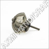 Antique Chrome Mercury Glass Door Knob - Premium Crystal and Chrome Plated Material , Elegant Carved Design with Smooth Edges and Multi-Shape Options
