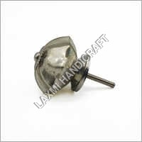 Antique Chrome Mercury Glass Door Knob - Premium Crystal And Chrome Plated Material , Elegant Carved Design With Smooth Edges And Multi-shape Options