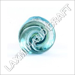 Available In Multicolor Blue Curved Glass Door Knob