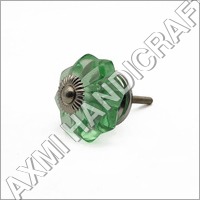 Available In Multicolor Green Glass Melon Drawer Knobs